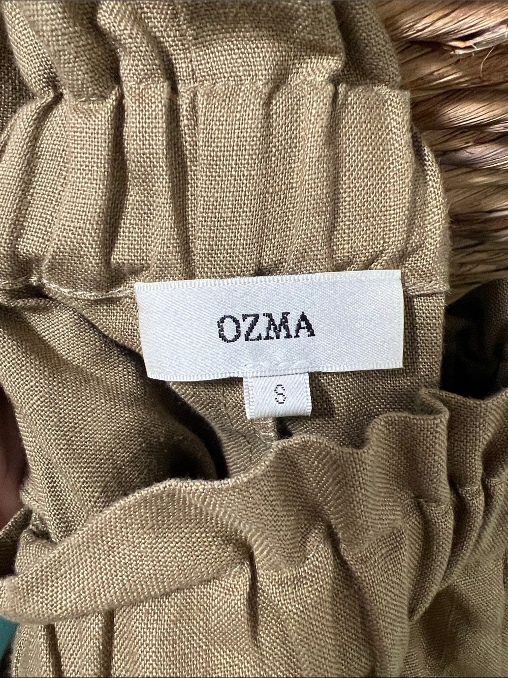 OZMA California Super Wide Leg Linen Pants Women’s Small - Picture 5 of 7